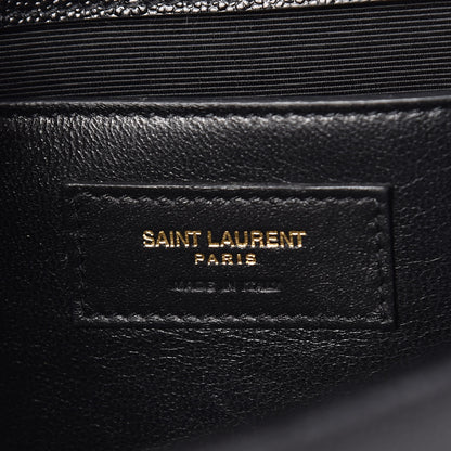 Saint Laurent Grain De Poudre Medium Classic Monogram Kate Satchel Black 7 of 10