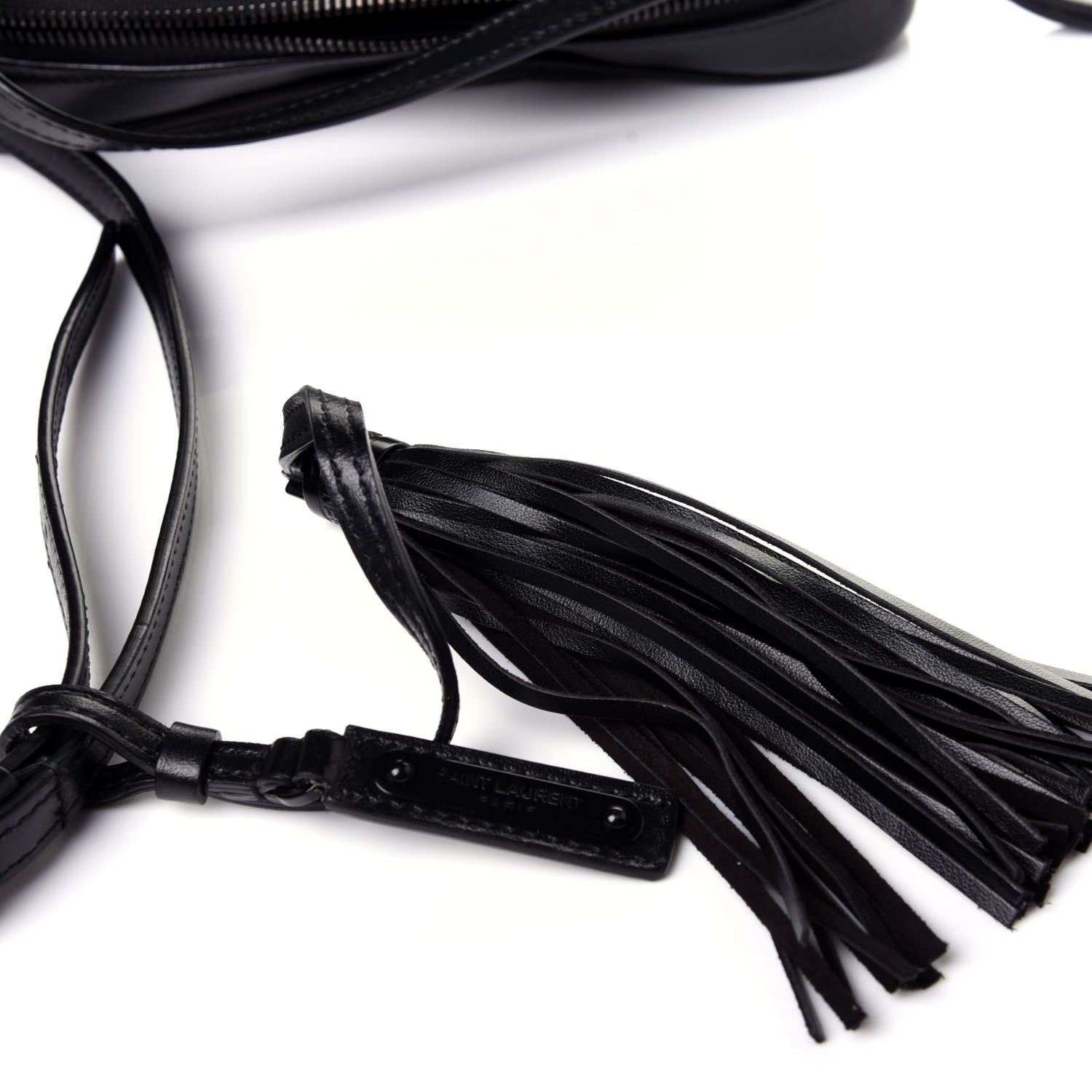Saint Laurent Calfskin Matelasse Monogram Lou Camera Bag Black 11 of 13