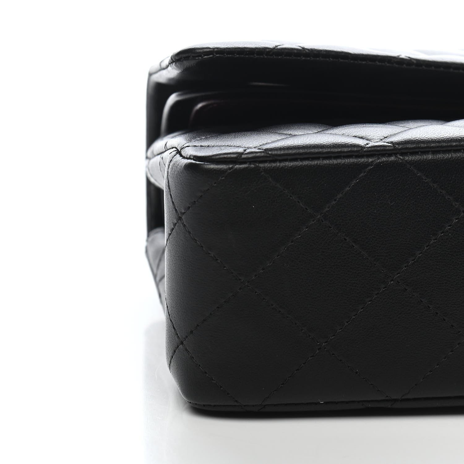 Chanel Lambskin Quilted Medium Double Flap Black 7 of 8