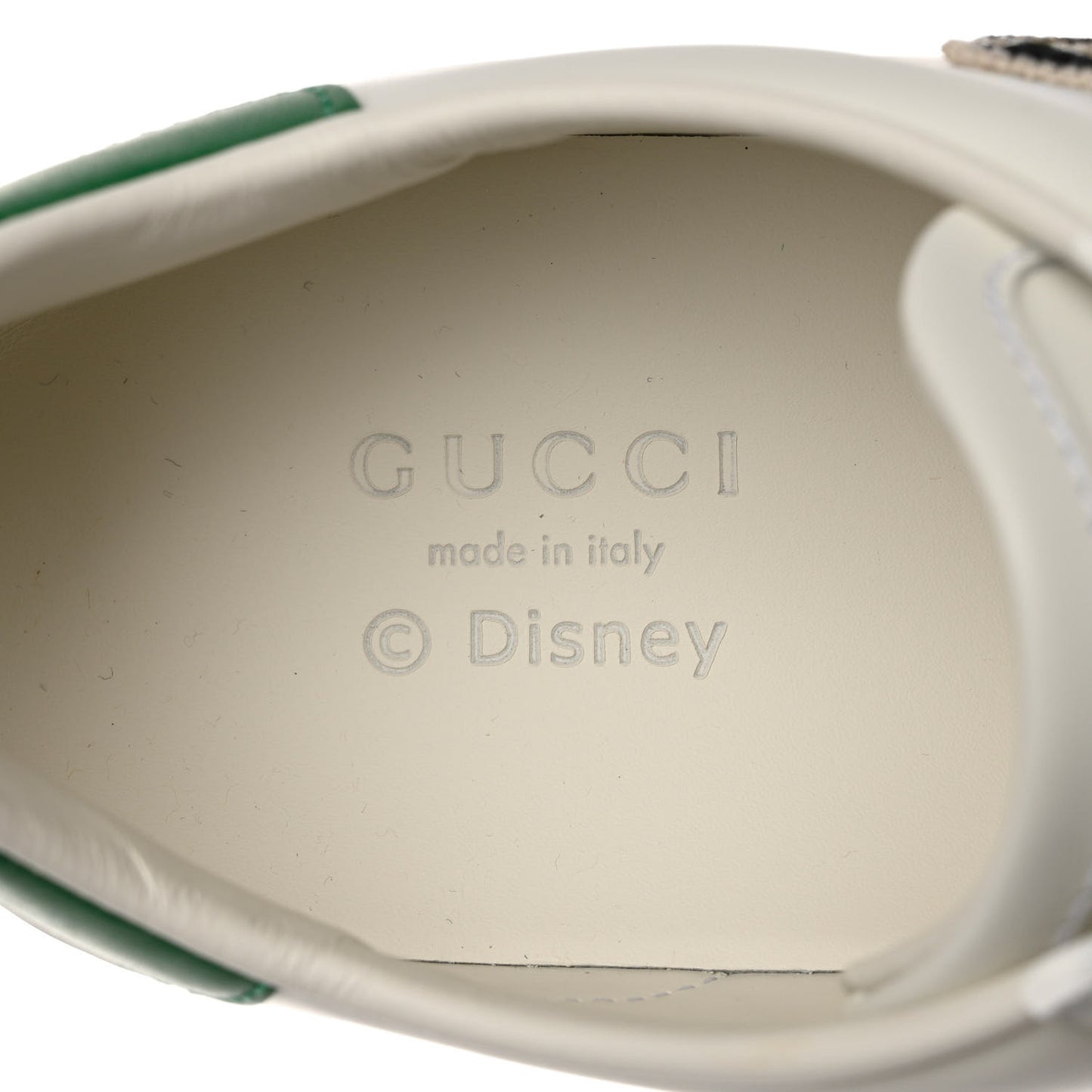 X DISNEY Calfskin Miro Soft Web Donald Duck Womens Ace Sneakers 35.5 White New Shamarock