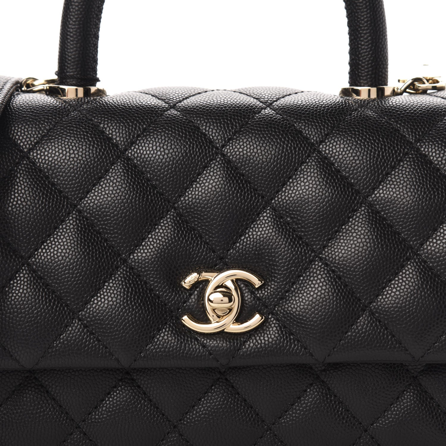 Chanel Caviar Quilted Mini Coco Handle Flap Black 10 of 11