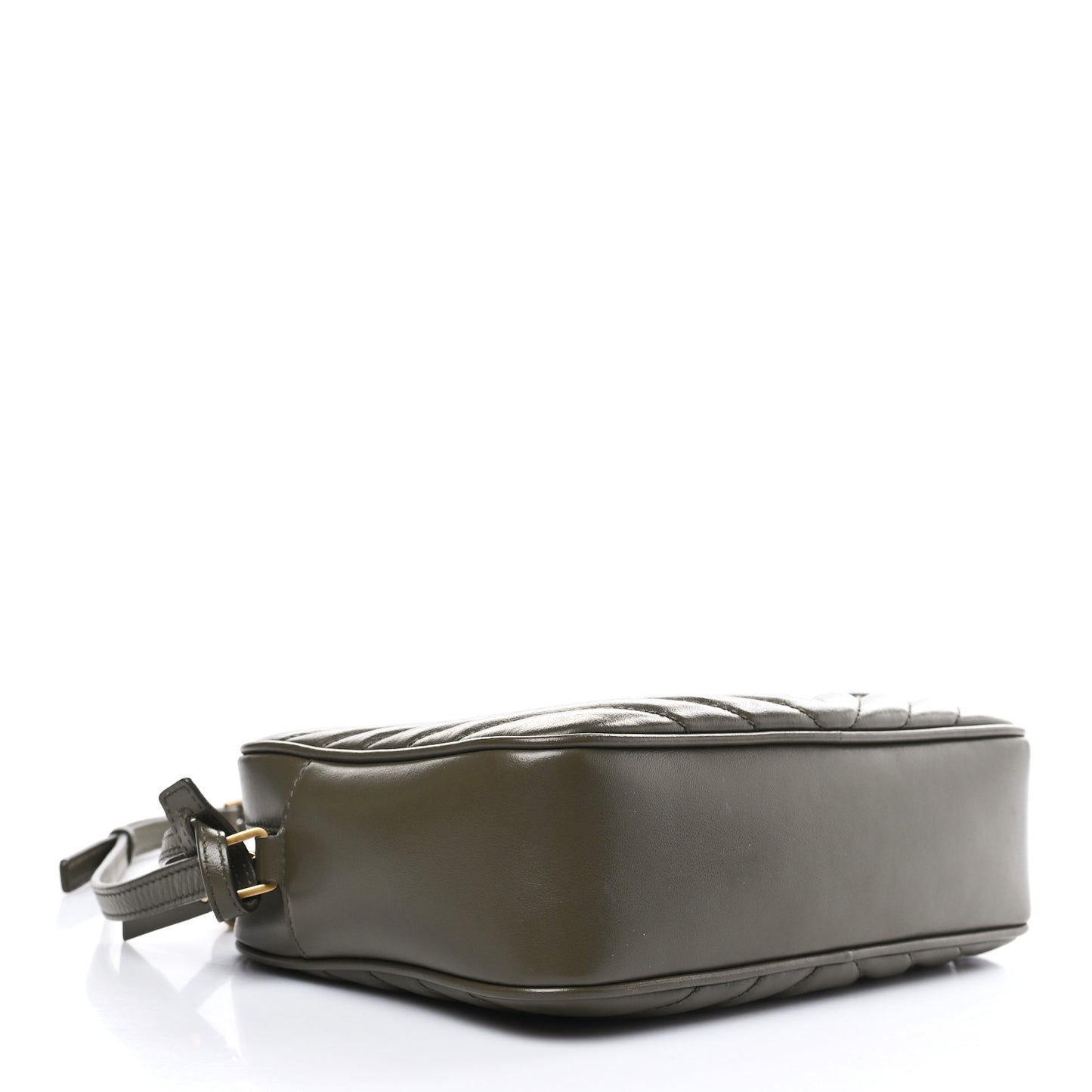 Calfskin Matelasse Monogram Lou Camera Bag Military Olive