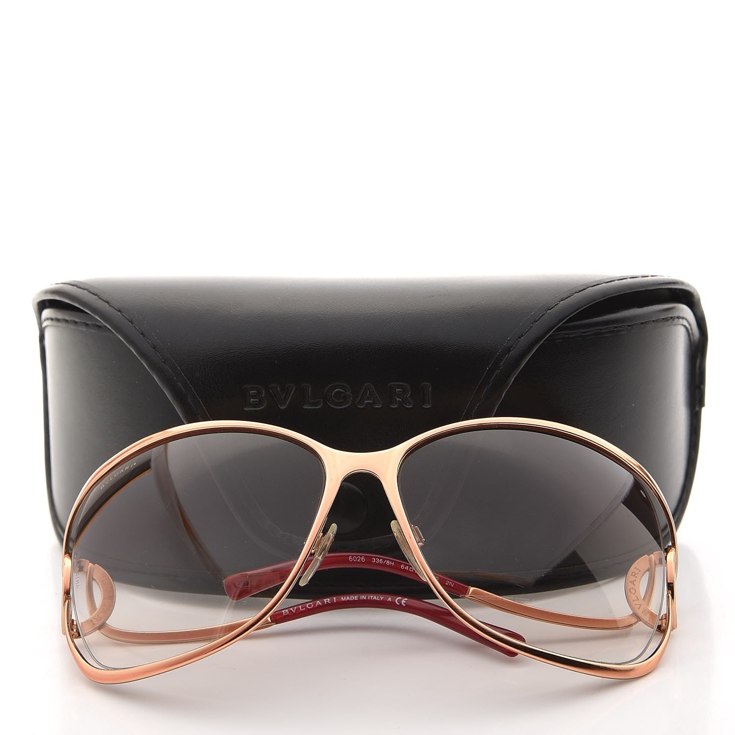 Bulgari Oversized Sunglasses 6026 Rose Gold 283435 – FASHIONPHILE