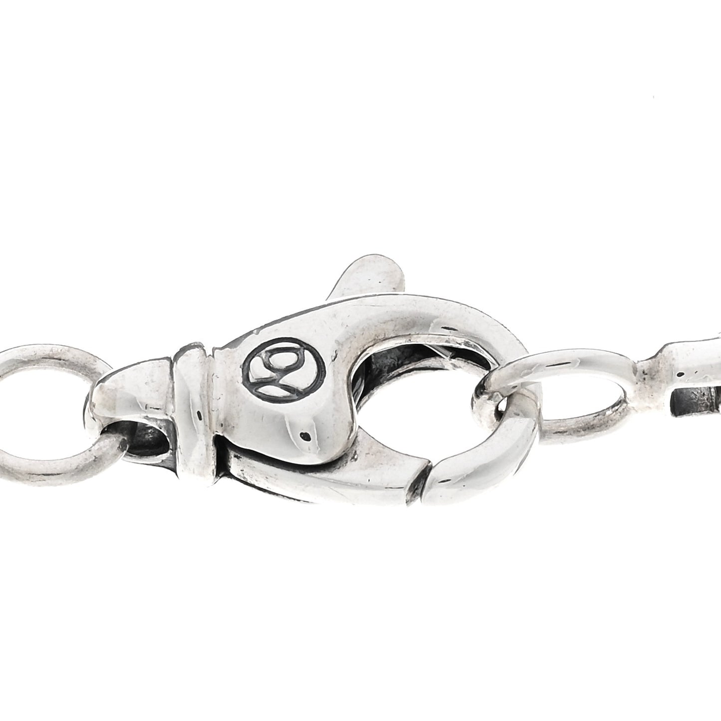 Sterling Silver Black Diamond Maritime Anchor Amulet Pendant Necklace