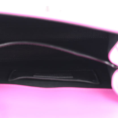 Saint Laurent Calfskin Mini Classic Monogram Cassandra Top Handle Bag Electric Fuchsia 5 of 11