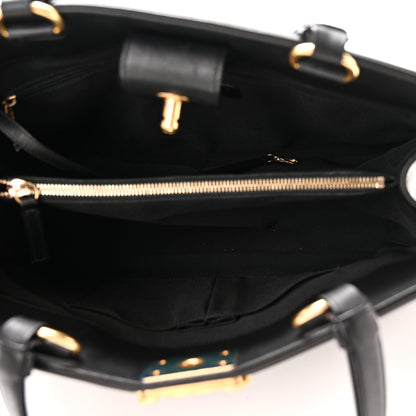 Chanel Calfskin Quilted Boy Shopping Tote Black 5 of 10