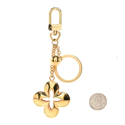 Louis Vuitton Metal Eclipse Bag Charm Key Holder Gold 2 of 3