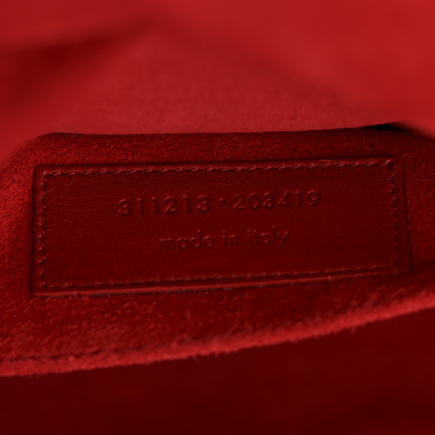 Calfskin Classic Y Ligne Clutch Red