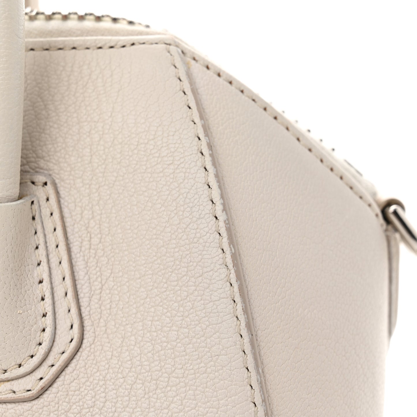 Sugar Goatskin Mini Antigona Off White