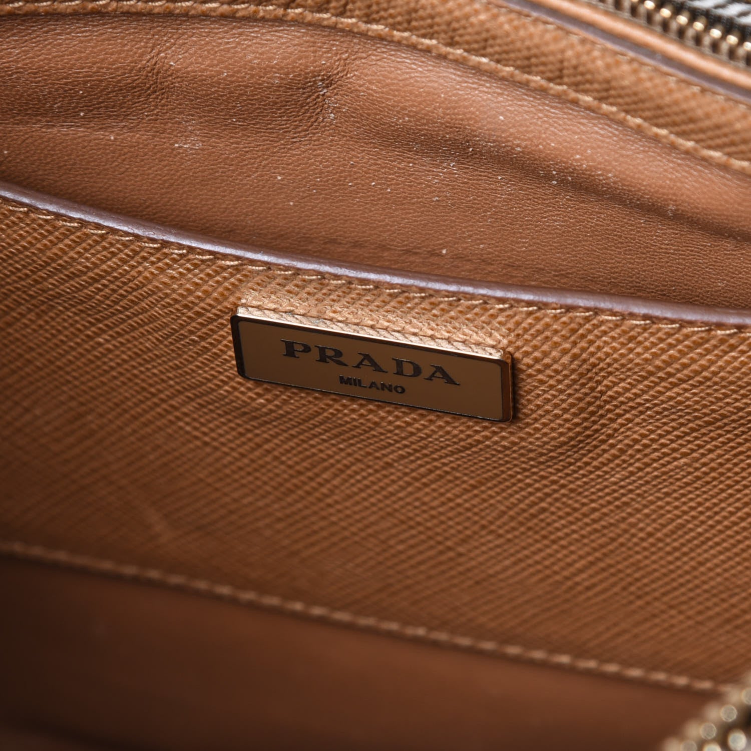 Prada Saffiano Cuir Open Promenade Tote Caramel 6 of 28