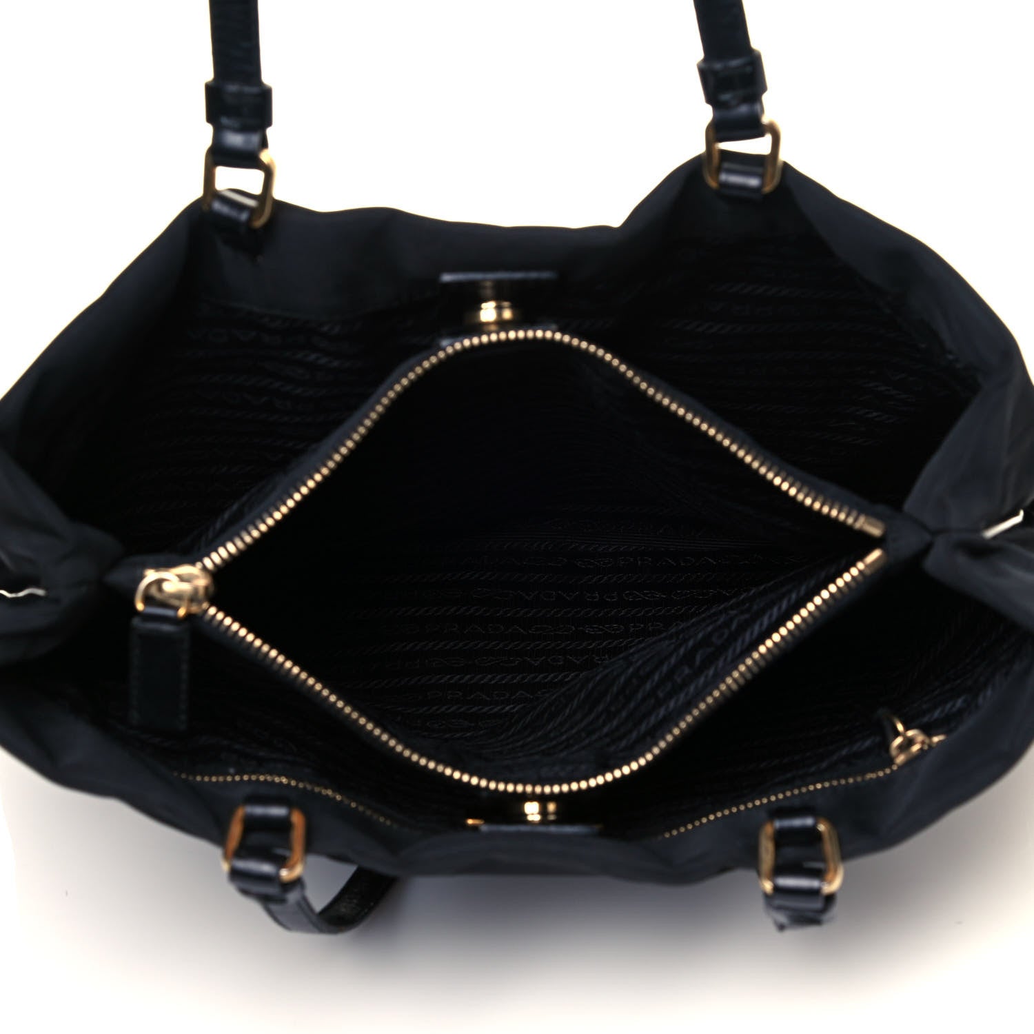 Prada Nylon Tessuto Tote Black 5 of 10