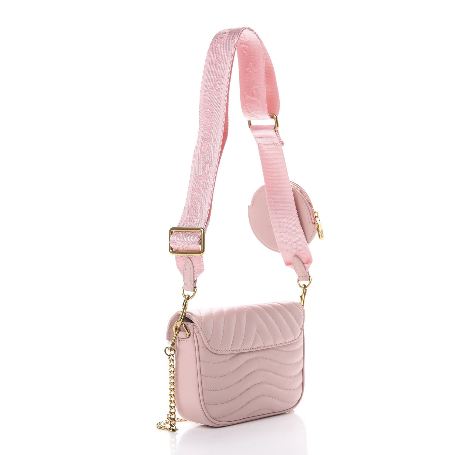 Louis Vuitton Calfskin New Wave Multi Pochette Rose Ballerine 2 of 9