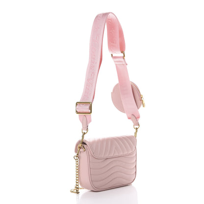 Louis Vuitton Calfskin New Wave Multi Pochette Rose Ballerine 2 of 9