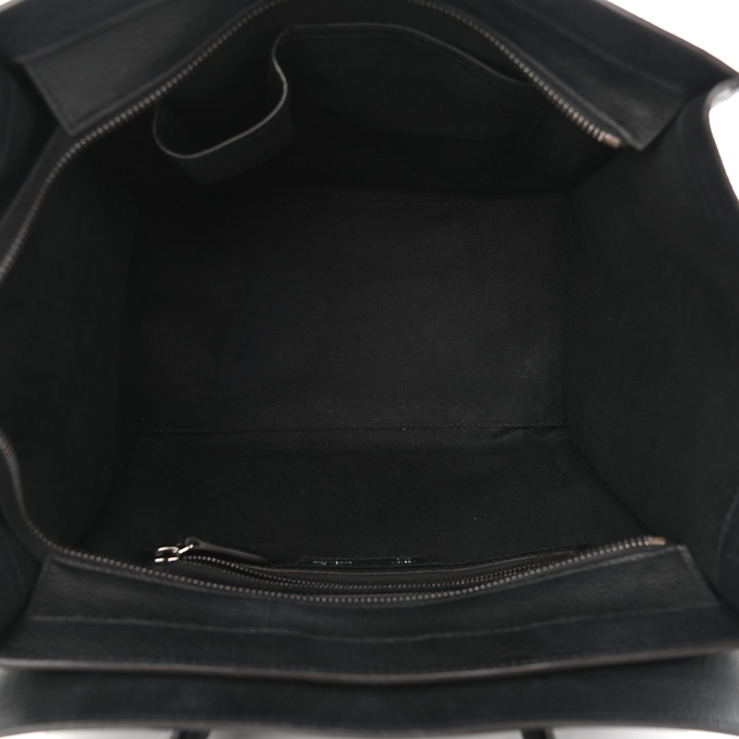 Drummed Calfskin Mini Luggage Black