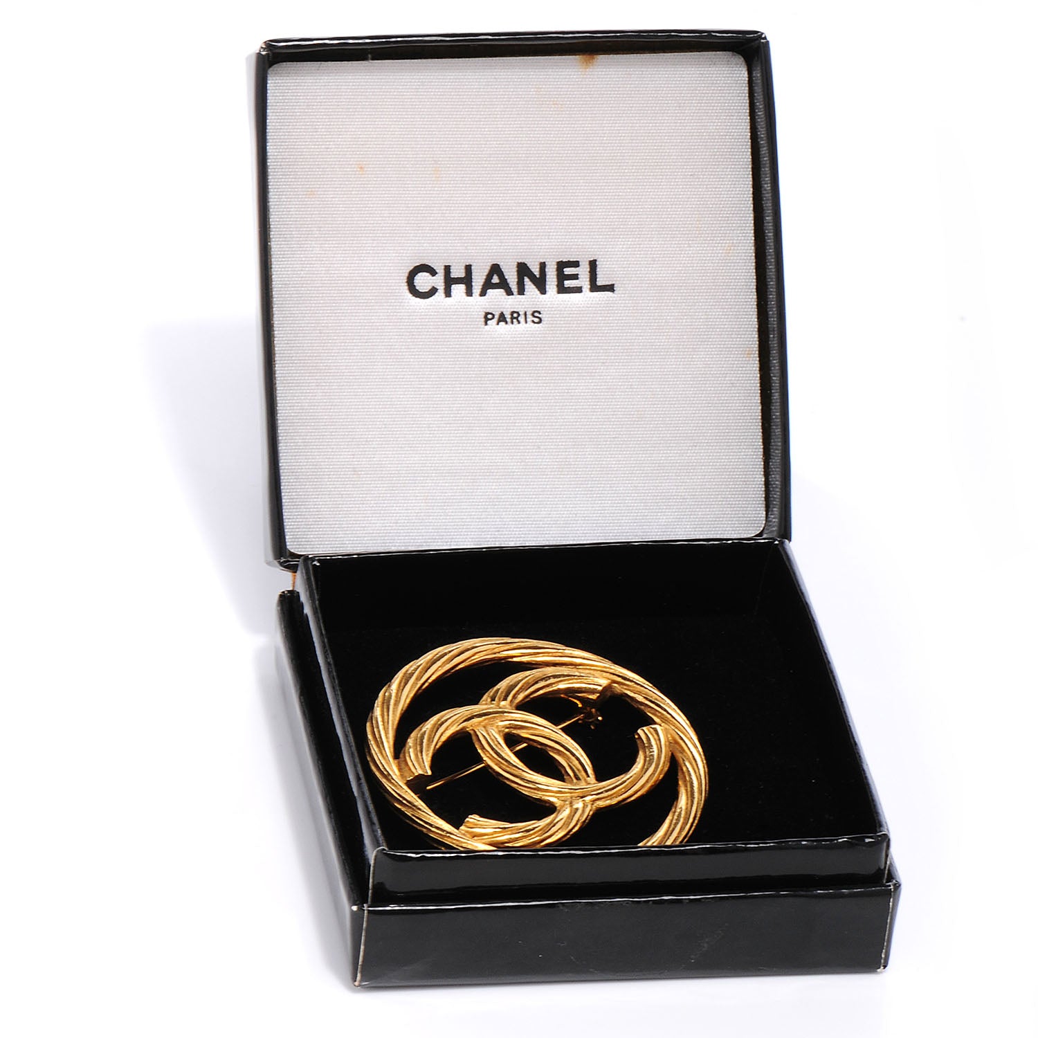 Chanel CC Rope Brooch Gold 5 of 5