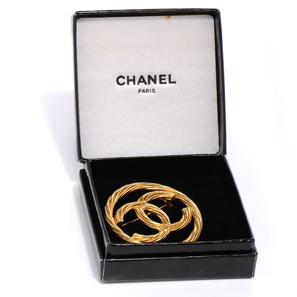 Chanel CC Rope Brooch Gold 5 of 5