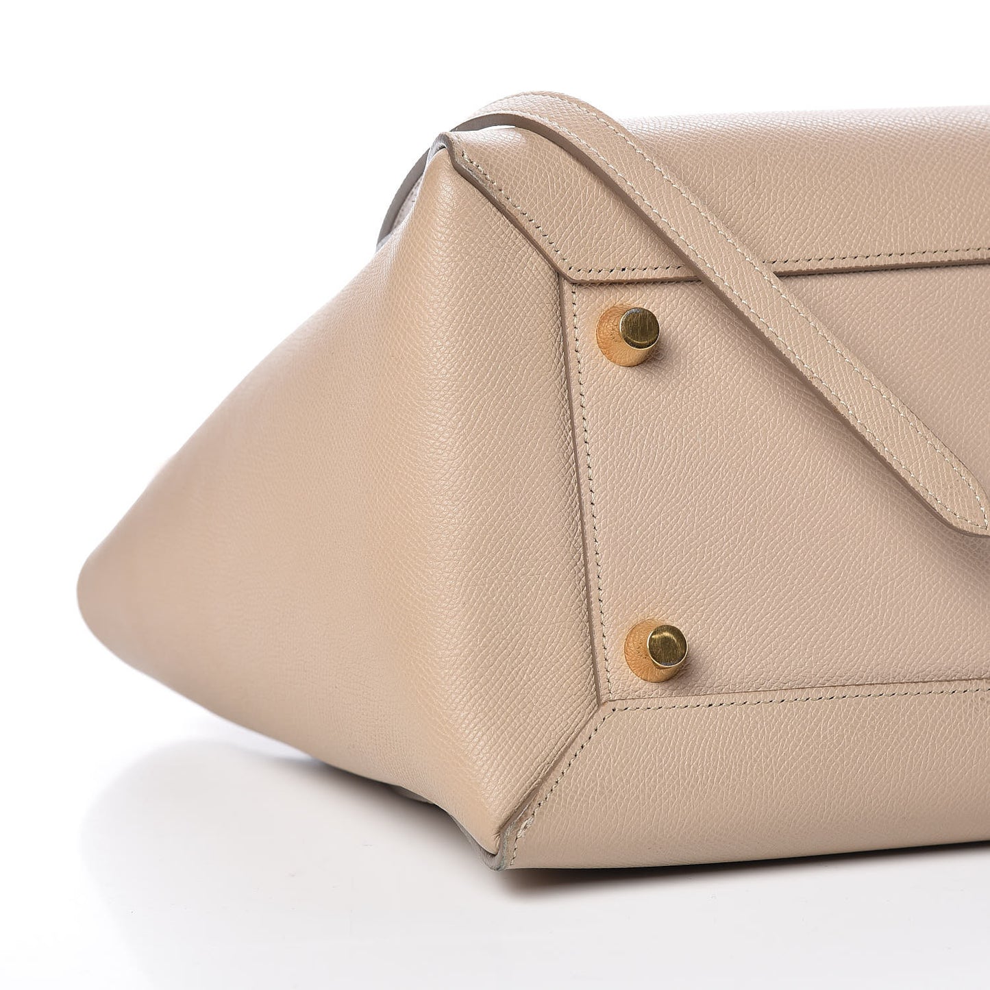 Grained Calfskin Mini Belt Bag Light Taupe