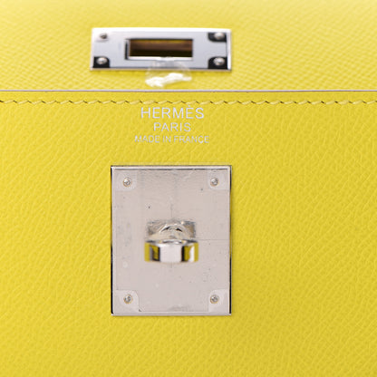 Hermes Epsom Kelly Sellier 32 Lime 19 of 39
