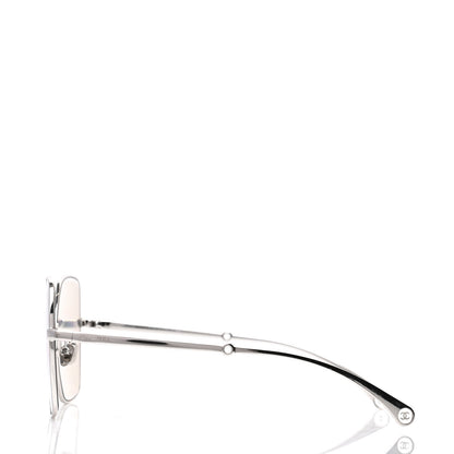 Chanel Butterfly Removable Pearl Chain Sunglasses 4262 Silver 3 of 7