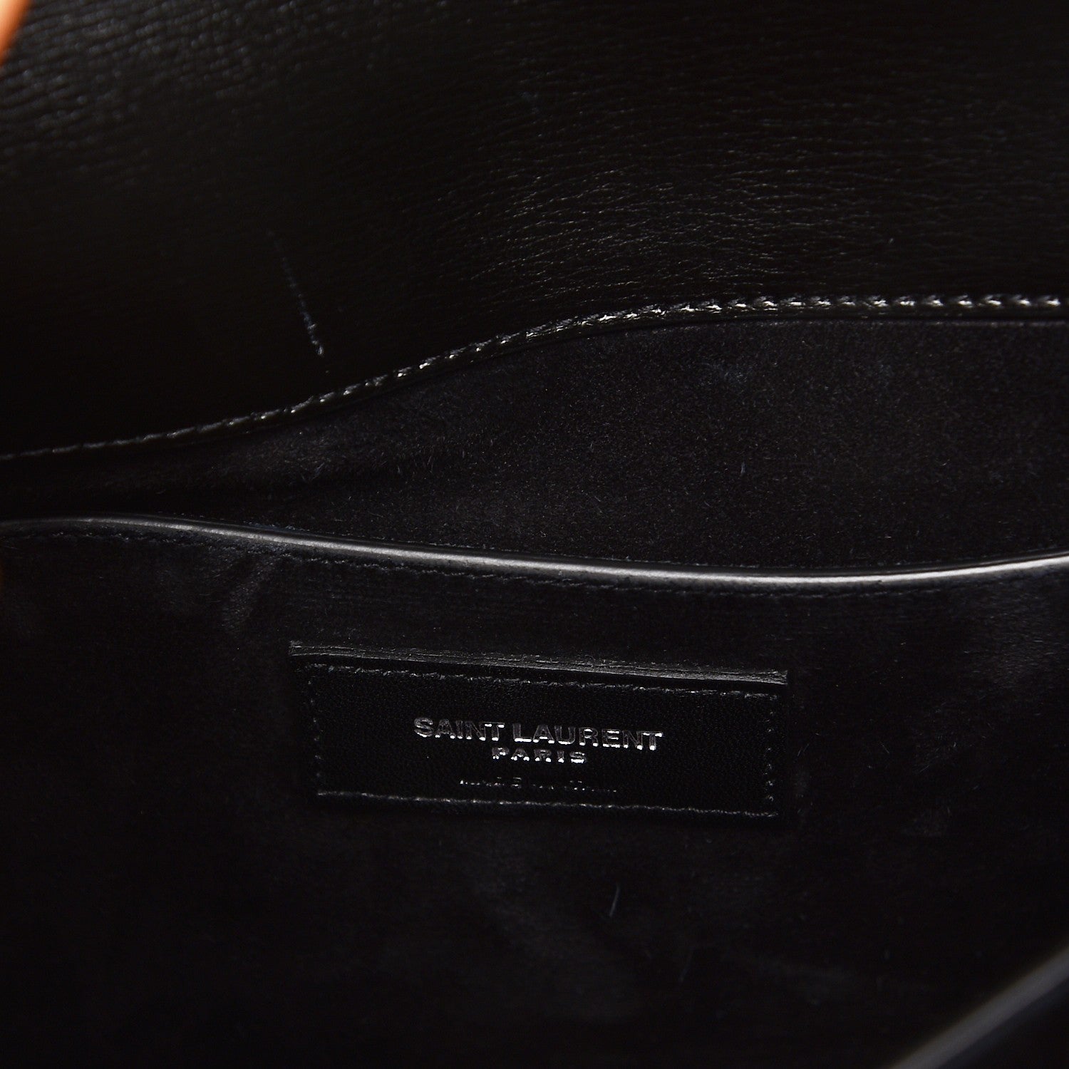 Saint Laurent Calfskin Large Monogram Sunset Black 6 of 7