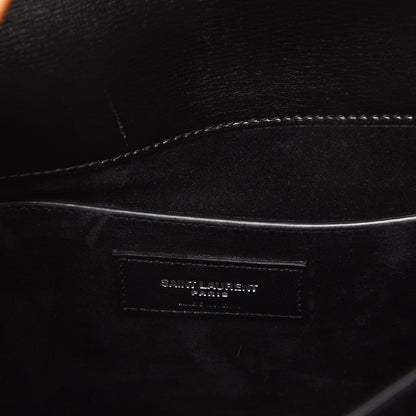 Saint Laurent Calfskin Large Monogram Sunset Black 6 of 7