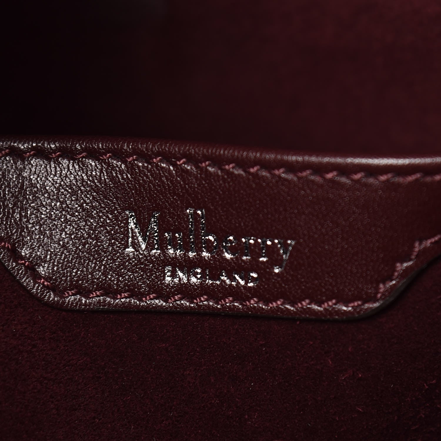 Mulberry Calfskin Camden Bucket Oxblood 6 of 11