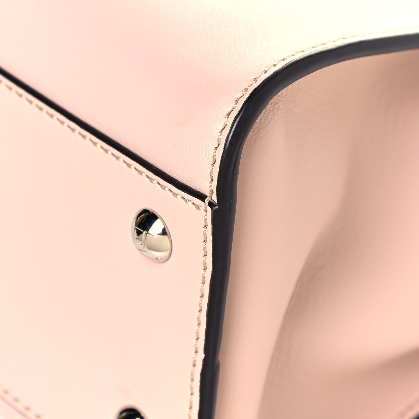 Vitello Seta Shiny Nappa Medium Peekaboo Iconic Satchel Soap Opale