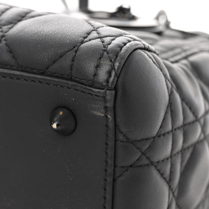 Christian Dior Ultra Matte Calfskin Cannage Medium Lady Dior Black 12 of 12