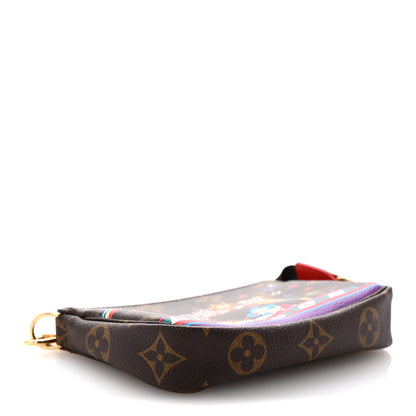 Louis Vuitton Monogram 2020 Christmas Animation Bumper Cars Mini Pochette Accessories Coquelicot 4 of 8