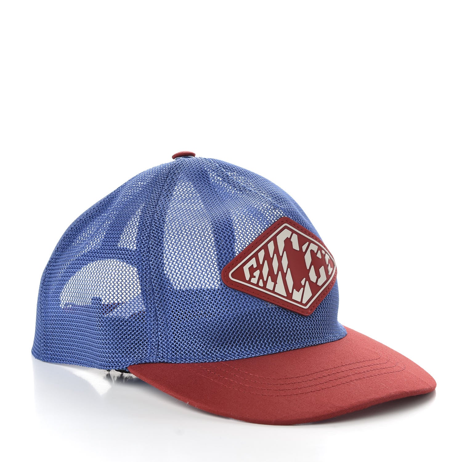 Gucci Mesh Game Logo Baseball Hat M Blue Red 7 of 9