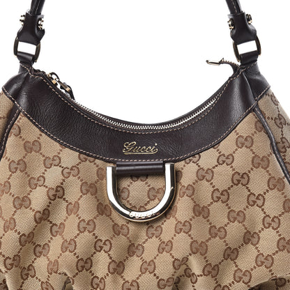 Gucci Monogram D Ring Gold Hobo Dark Brown 15 of 15