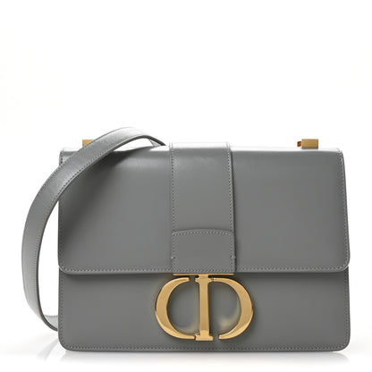 Christian Dior Smooth Calfskin 30 Montaigne Flap Bag Gray 1 of 10