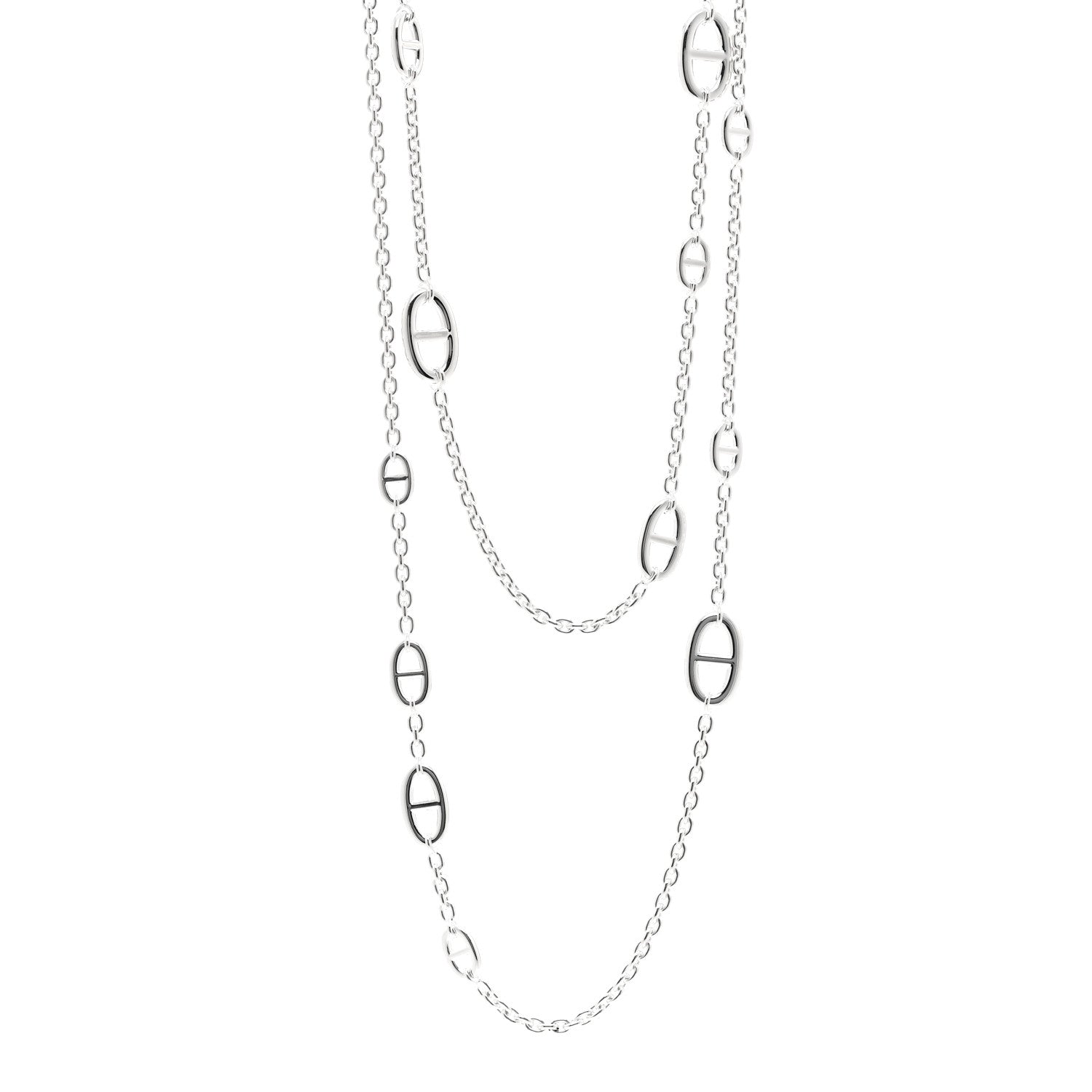 Hermes Sterling Silver Farandole Necklace 160 1 of 6