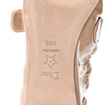 Christian Dior Patent Baby-D Ballet Flats 38.5 Nude 6 of 9