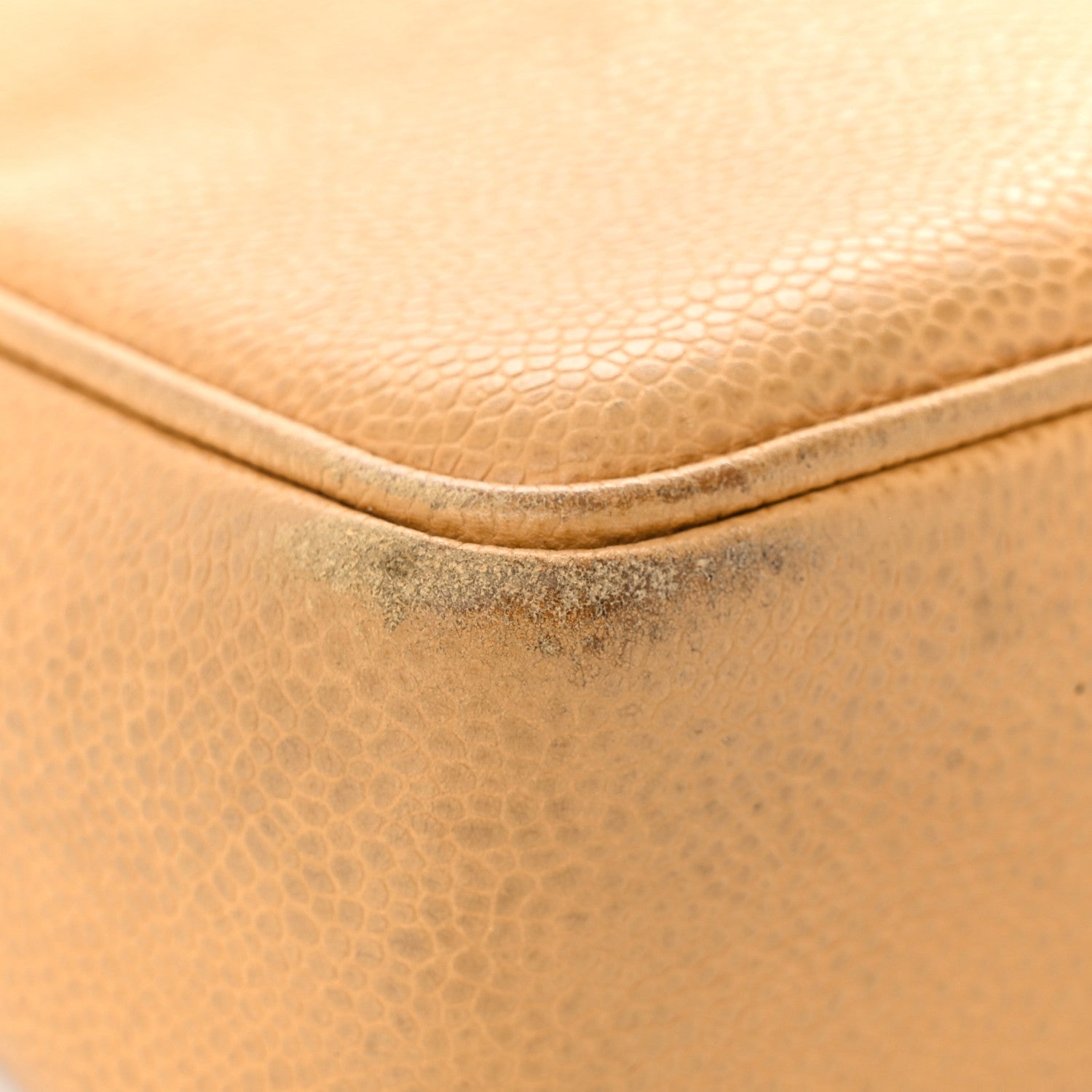 Chanel Caviar CC Shoulder Bag Beige 11 of 19