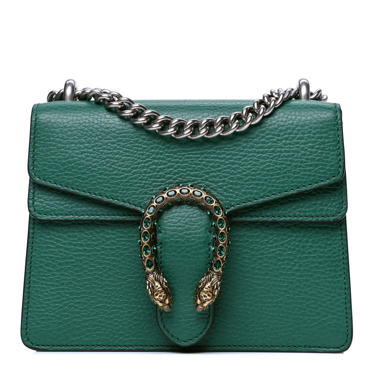 Calfskin Mini Dionysus Shoulder Bag Emerald