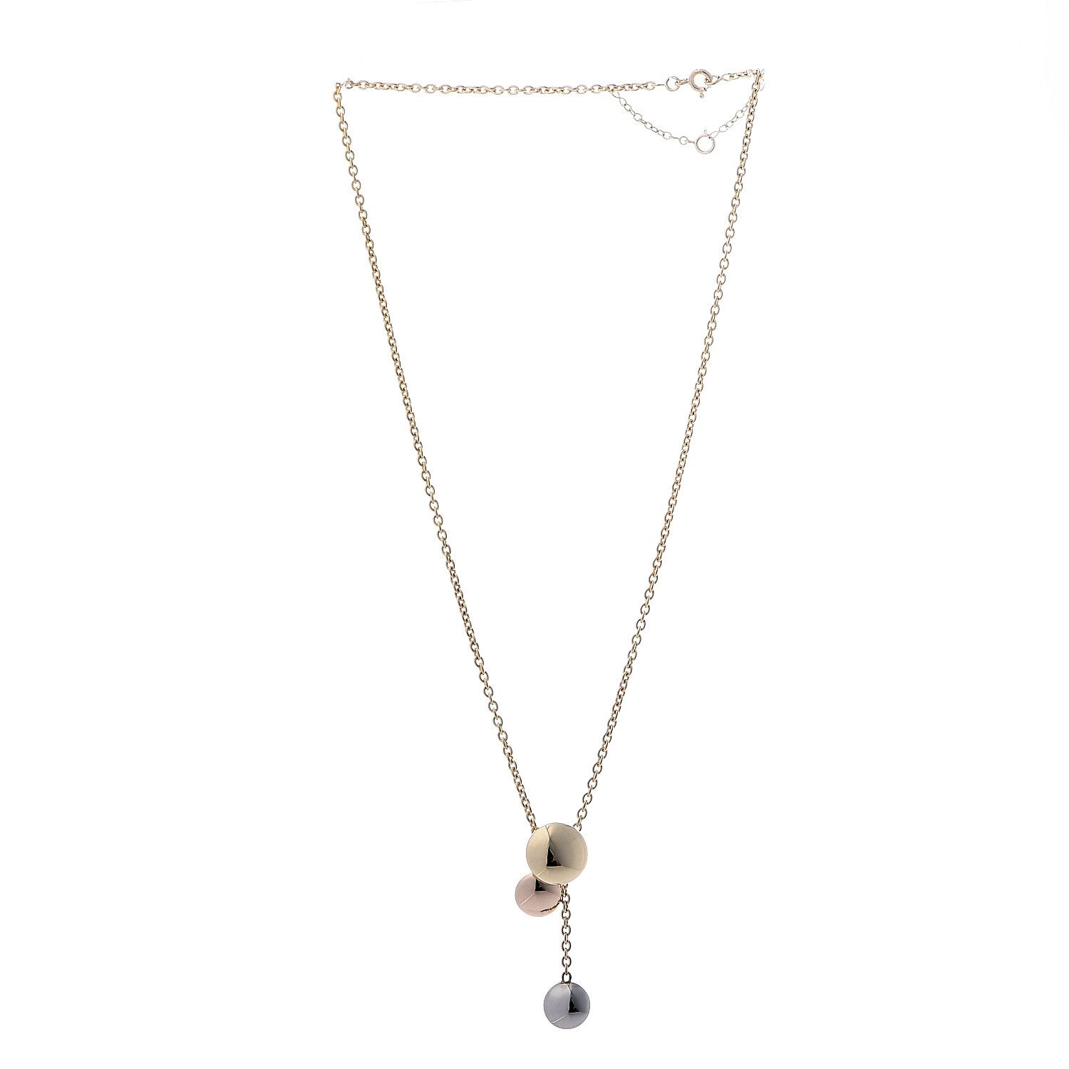Cartier 18K Pink Yellow White Gold Sweet Trinity Drop Necklace 3 of 6