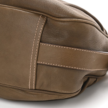 Dolce & Gabbana Grained Calfskin D Ring Hobo Flap Brown 9 of 9