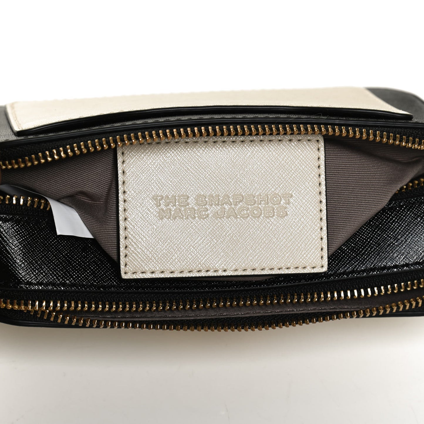 Saffiano Small Snapshot Camera Bag Cloud White Multicolor