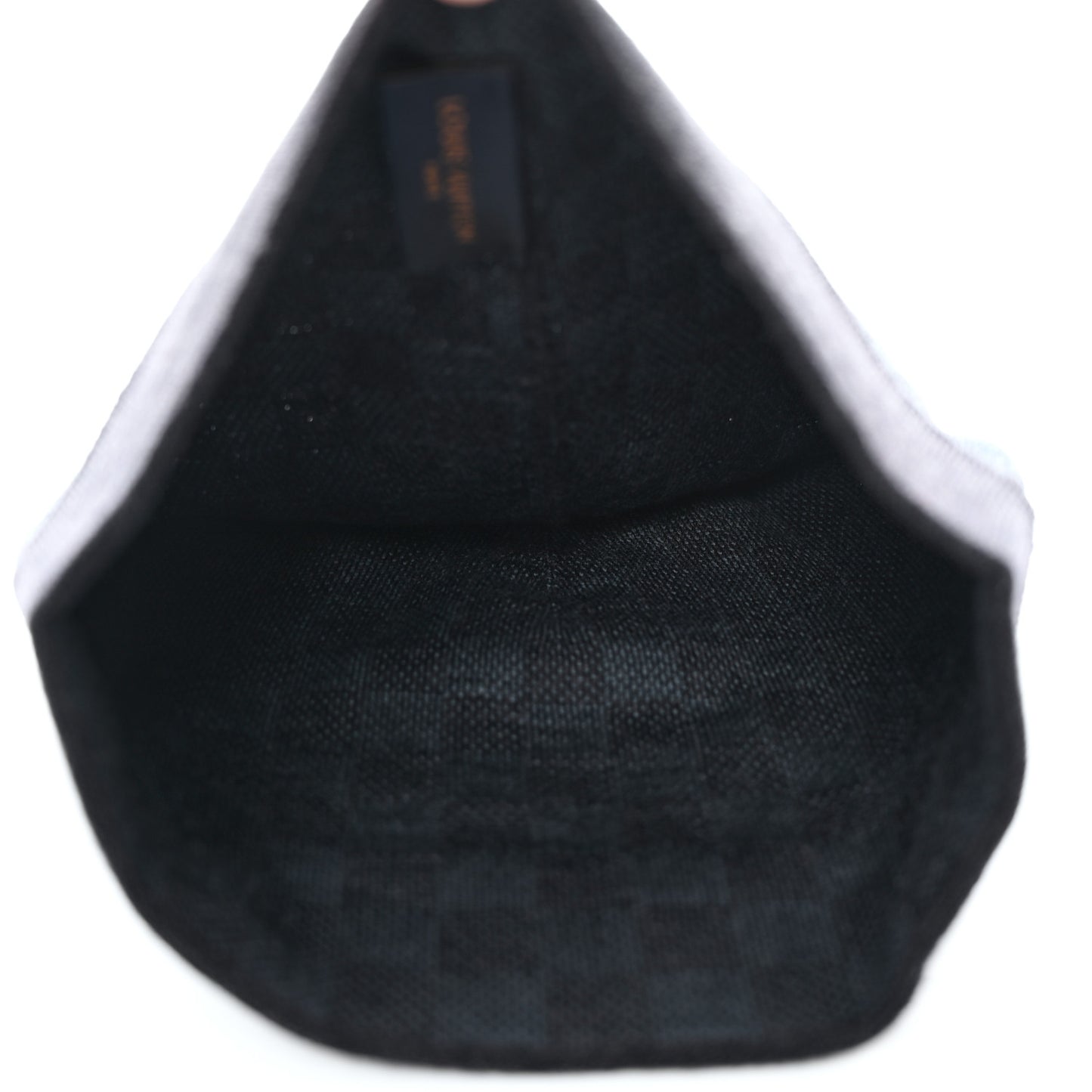 Wool Bonnet Petit Damier Graphite Beanie Hat
