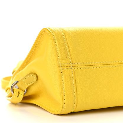 Alexander McQueen Pebbled Calfskin Mini Padlock Tote Yellow 8 of 13