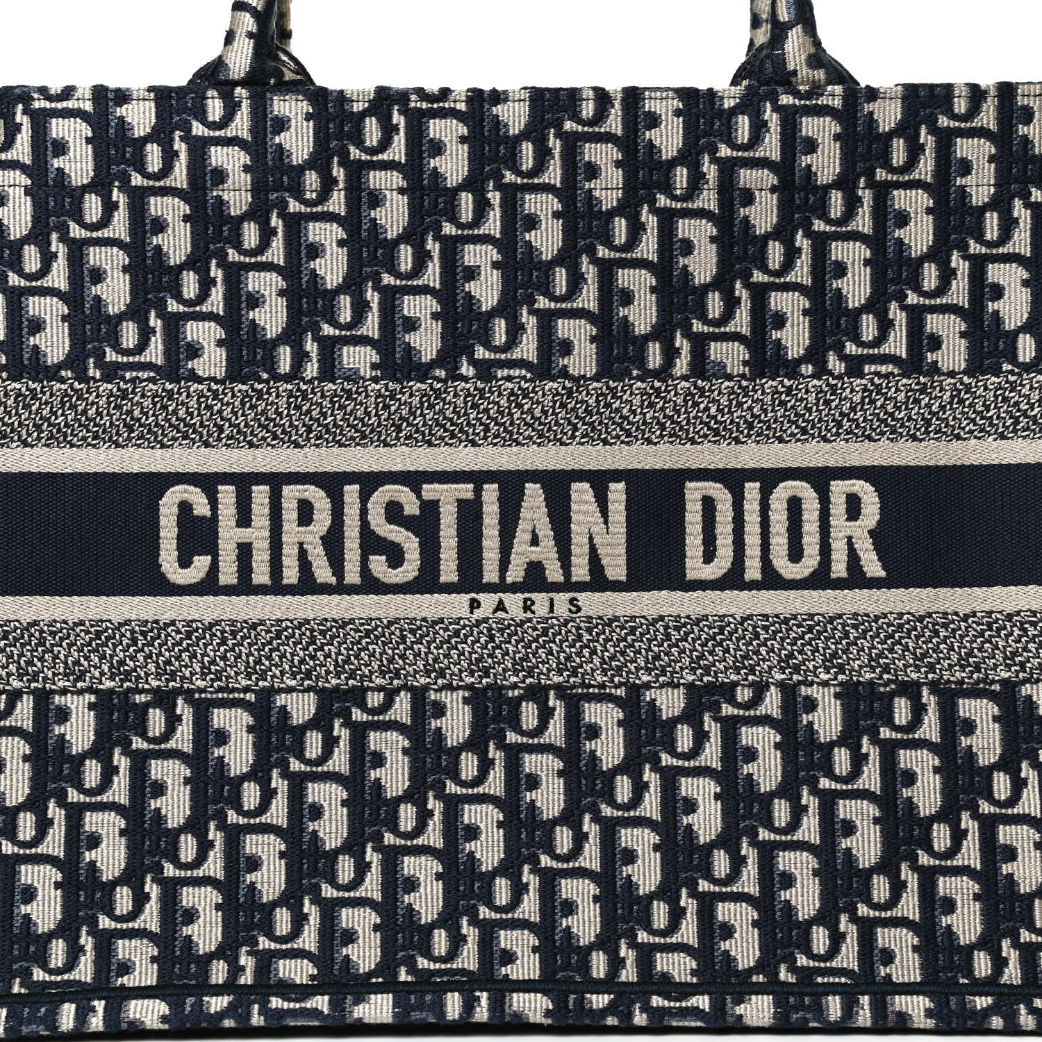 Christian Dior Oblique Medium Book Tote Blue Multicolor 7 of 13