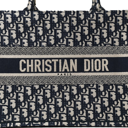 Christian Dior Oblique Medium Book Tote Blue Multicolor 7 of 13