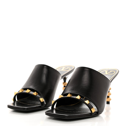 Valentino Garavani Nappa Rockstud Tower Heel Mules 37 Black 3 of 9