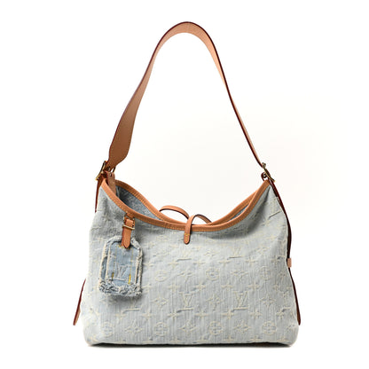 Louis Vuitton Monogram Denim CarryAll PM Sky Blue 1 of 10