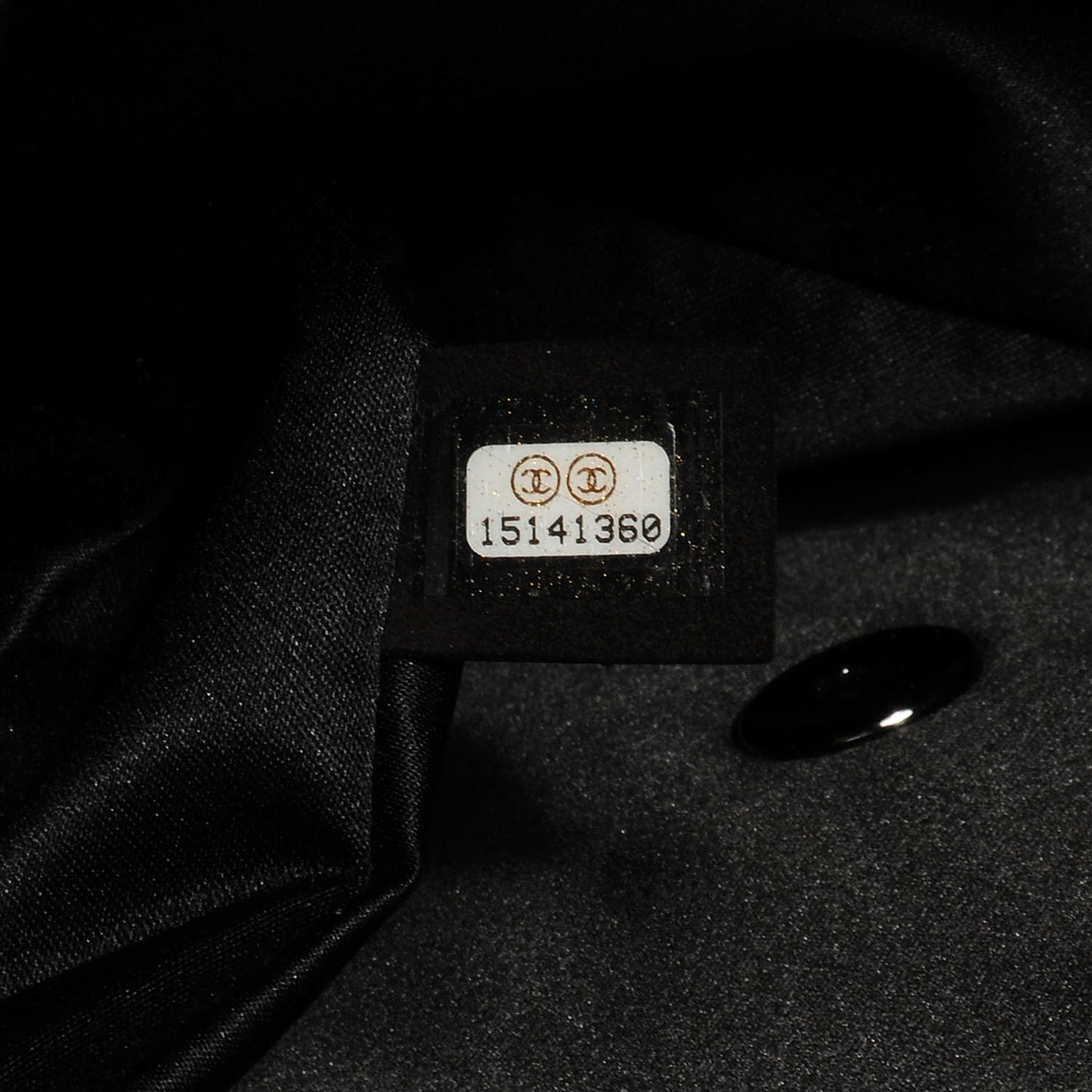 Lambskin Patchwork Stitched Small Flap Black