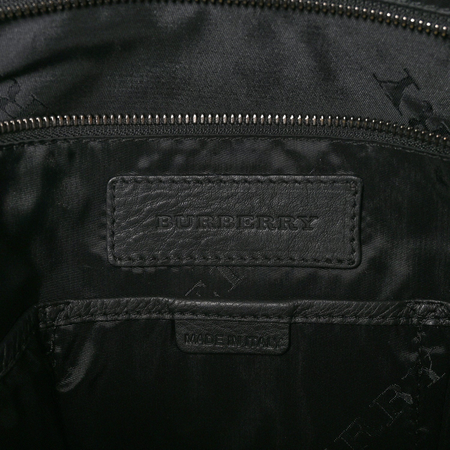 Burberry Heritage Grain Check Embossed Briefcase Black 6 of 10