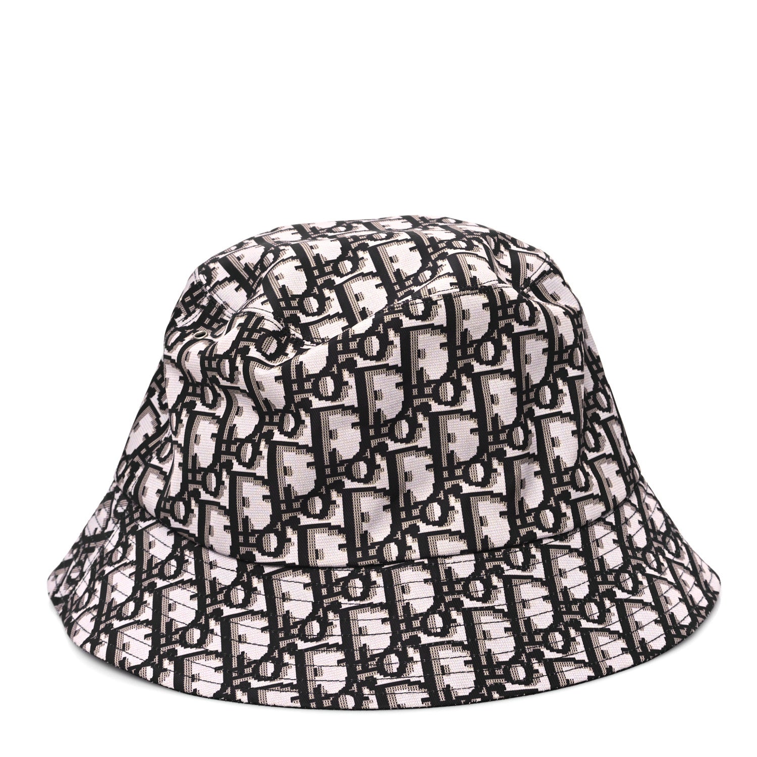 Christian Dior Oblique Reversible Teddy-D Brim Bucket Hat 58 Black 4 of 13