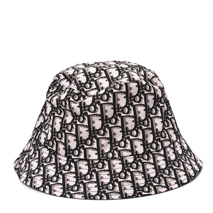Christian Dior Oblique Reversible Teddy-D Brim Bucket Hat 58 Black 4 of 13