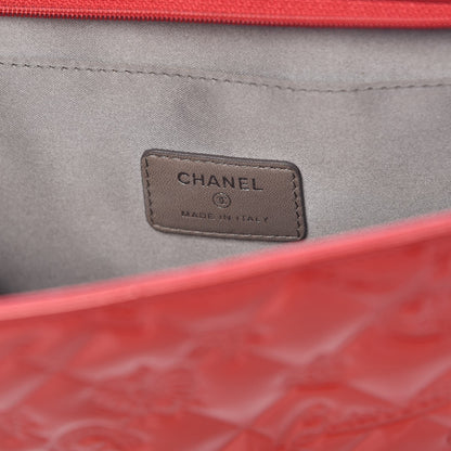 Chanel Patent Calfskin Lucky Symbols Pochette Red 6 of 7